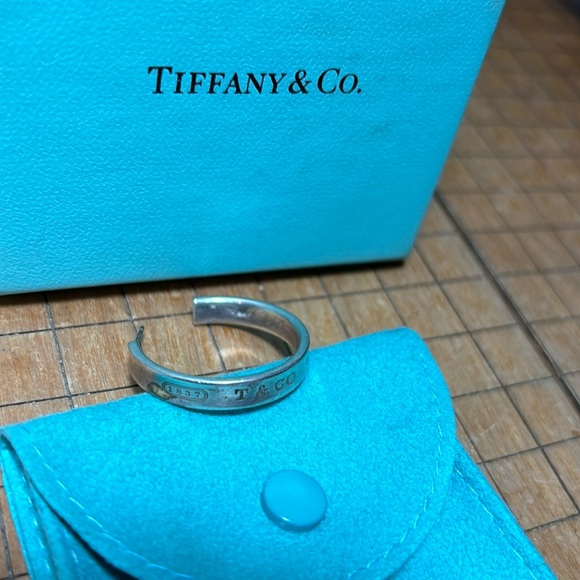 Tiffany & Co. 1837 Hoop Earring 925 Sterling Silver Single Replacement EVC 2003 - Picture 1 of 17